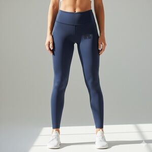 Lululemon Navy Blue Fast and Free High-Rise Tight 25" w/ Pockets - 6